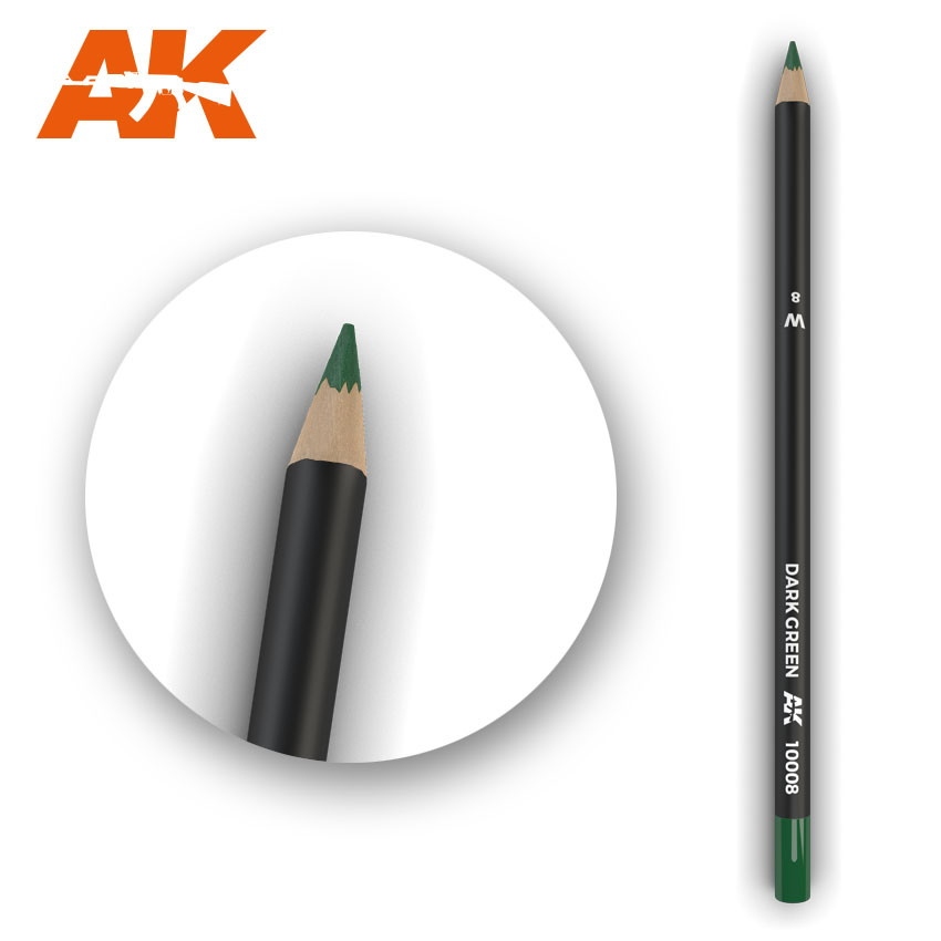 【新製品】AK10008 ウェザリングペンシル ダークグリーン