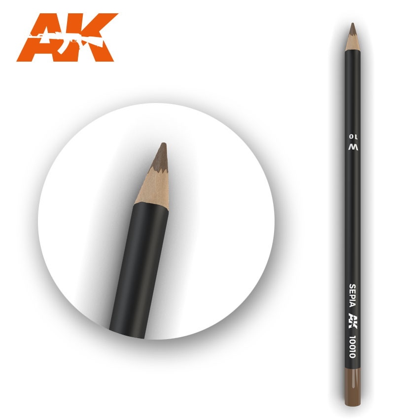 【新製品】AK10010 ウェザリングペンシル セピア