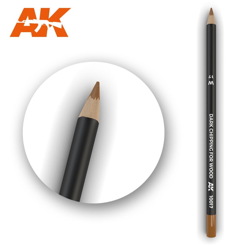 【新製品】AK10017 ウェザリングペンシル ウッド用ダークチッピング