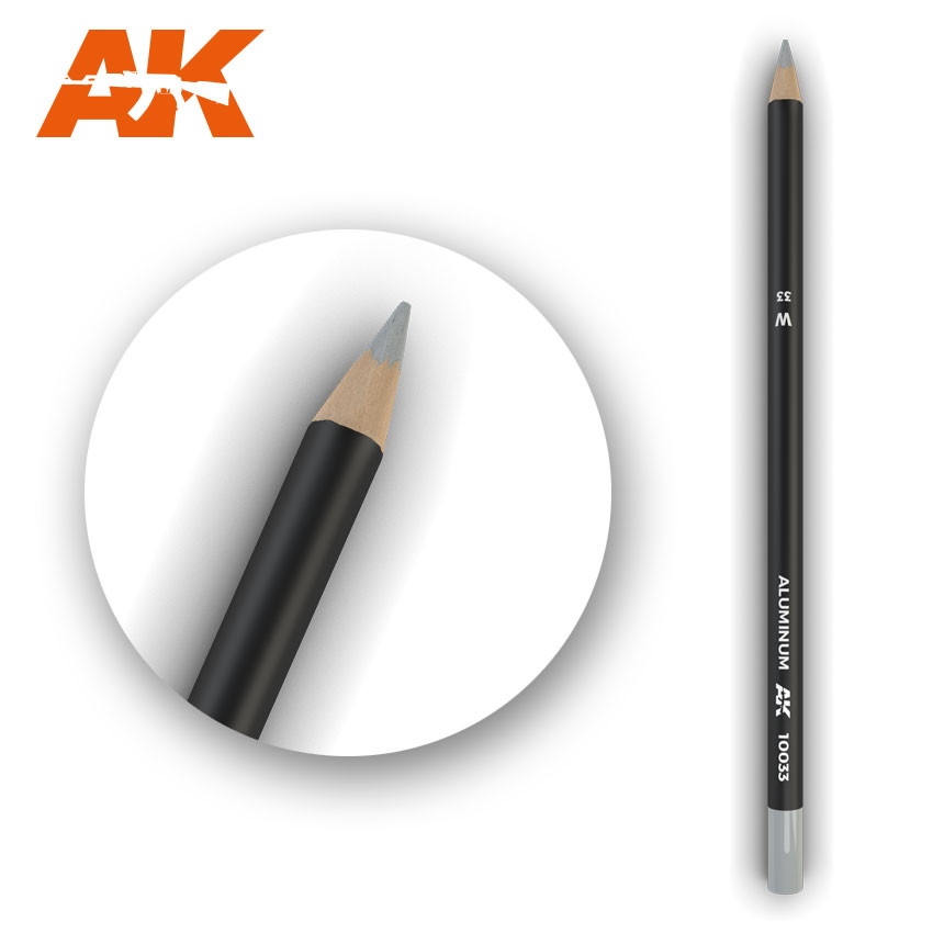 【新製品】AK10033 ウェザリングペンシル アルミニウム