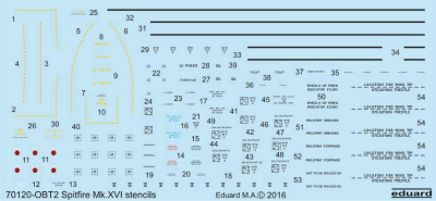 【新製品】D72011)スピットファイアMk.XVI バブルトップ ステンシル
