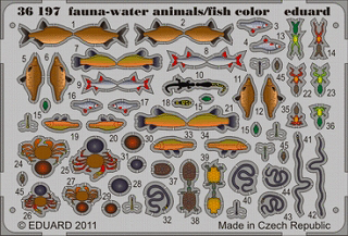 【新製品】[8591437311972] 36197)塗装済 水辺の動物と魚類