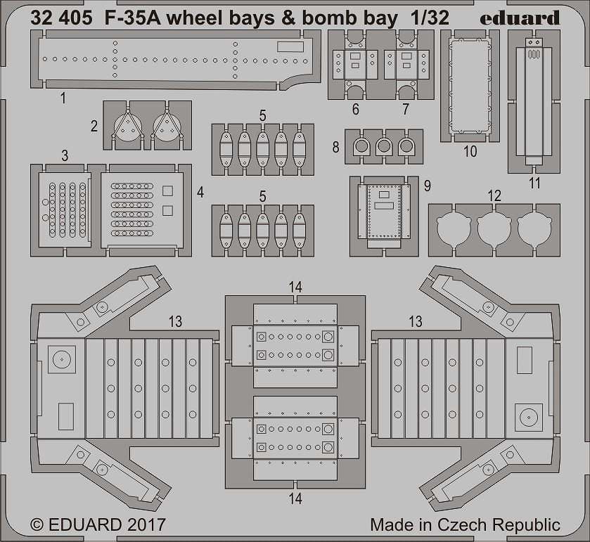 【新製品】32405)F-35A ライトニングII 主脚庫&爆弾倉