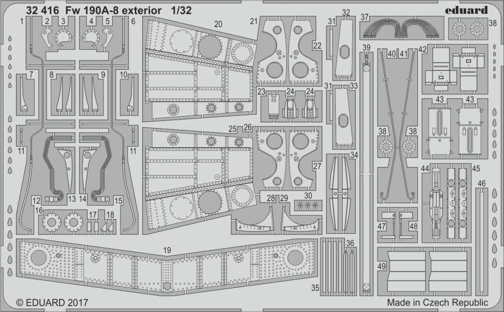 【新製品】32416)フォッケウルフ Fw190A-8 外装