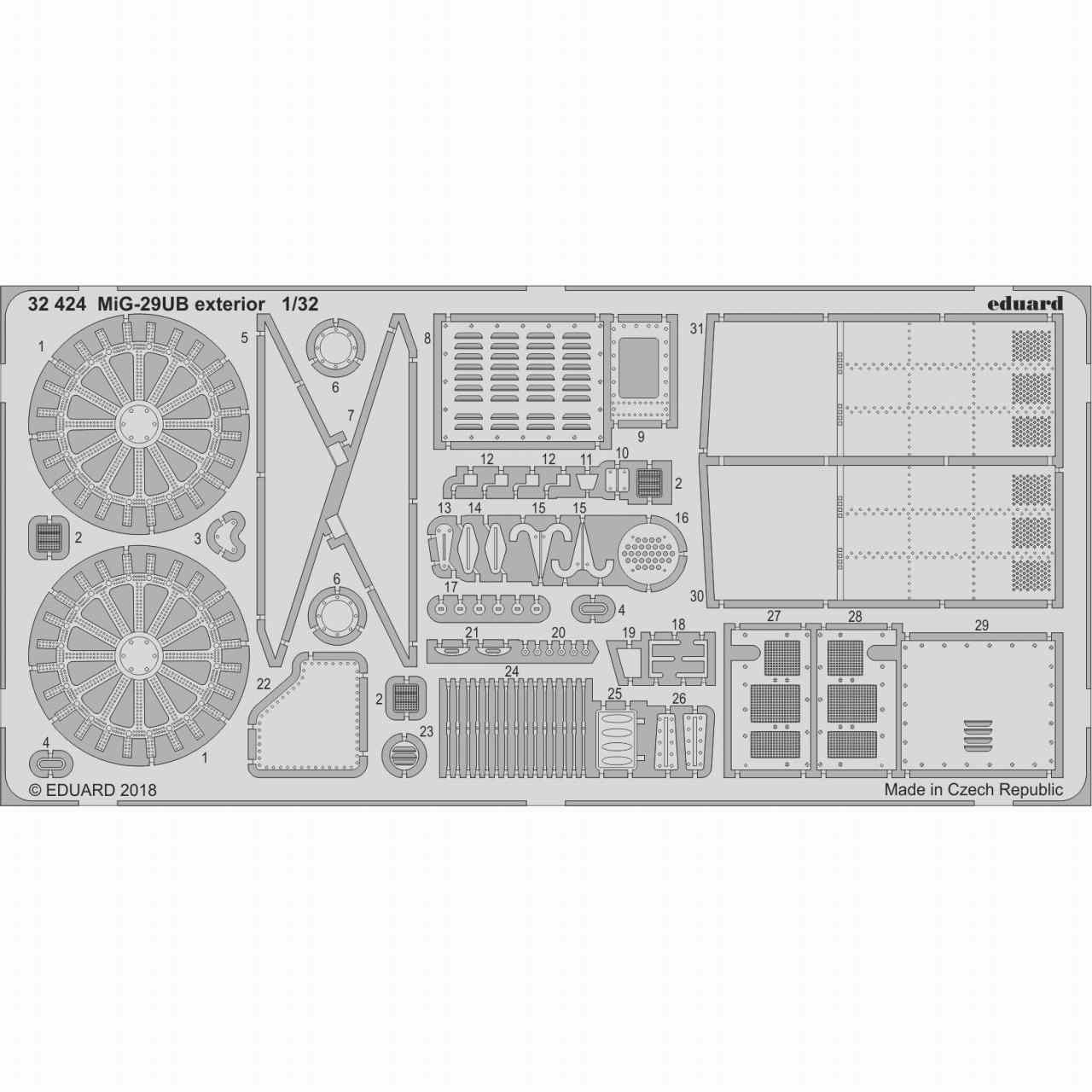 【新製品】32424 MiG-29UB フルクラム 外装