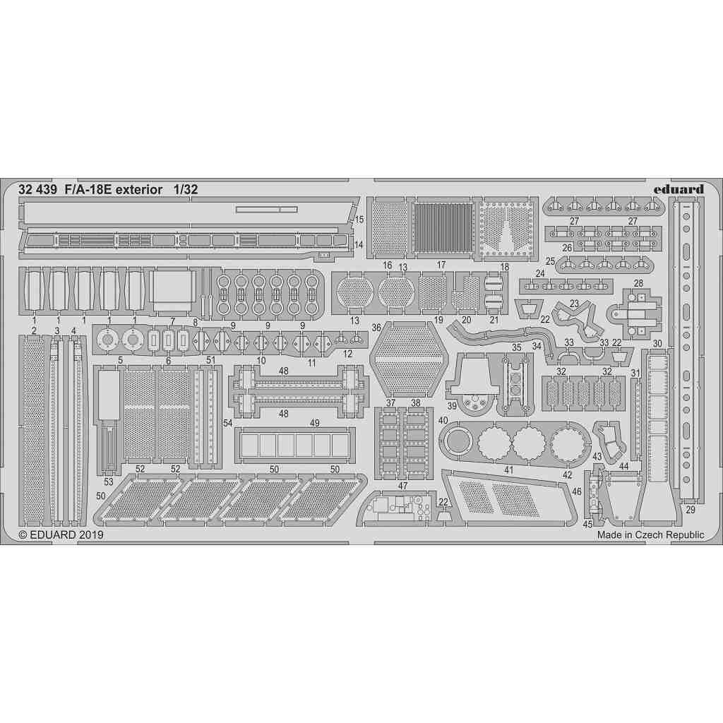 【新製品】32439 F/A-18E スーパーホーネット 外装エッチングパーツ (レベル用)