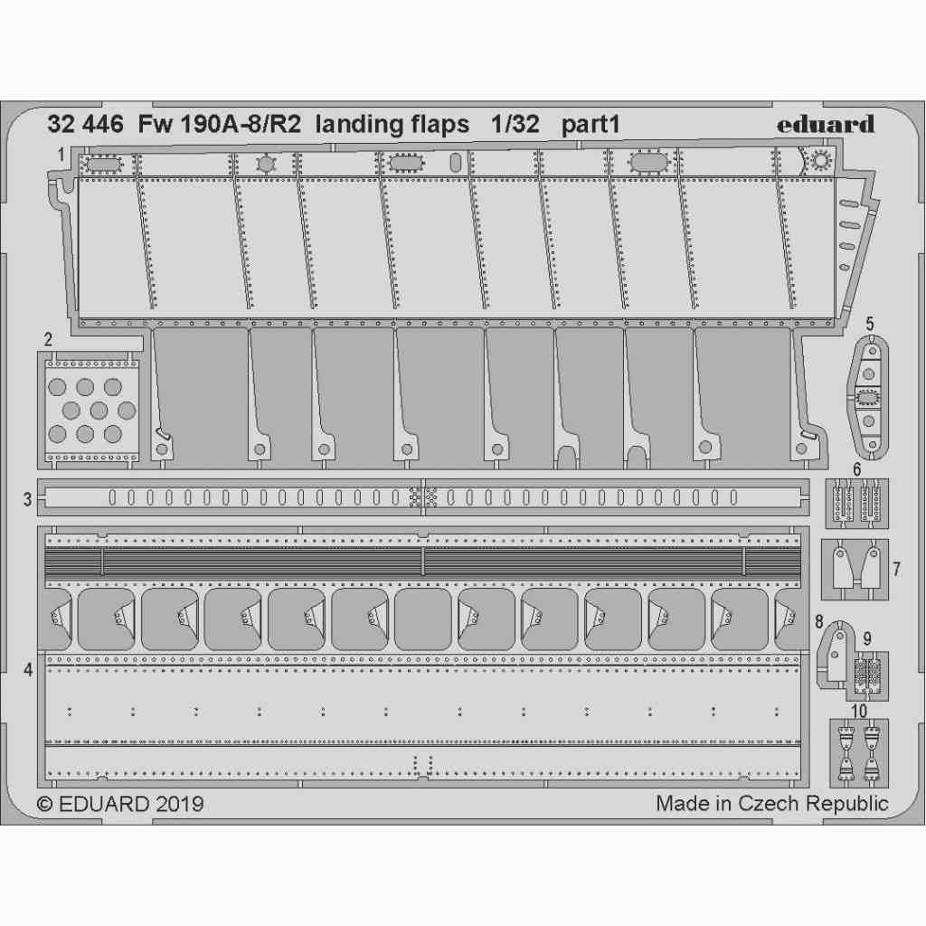 【新製品】32446 フォッケウルフ Fw190A-8/R2 ランディングフラップ (レベル用)