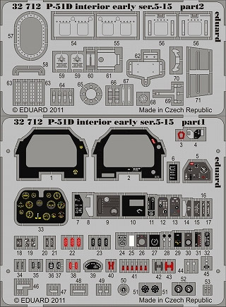 【新製品】[8591437327126] 32712)塗装済 P-51D ムスタング 内装 初期型 シリーズ5-15