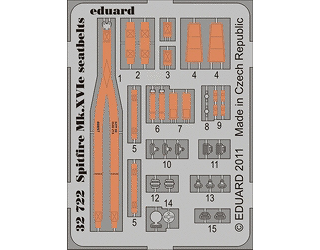 【新製品】[8591437327225] 32722)塗装済 スピットファイアMk.XVIe シートベルト