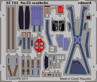 【新製品】[8591437327256] 32725)塗装済 Su-25 フロッグフット シートベルト