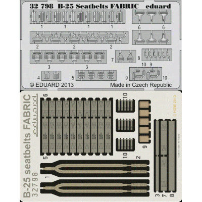 【新製品】[8591437327980] 32798)塗装済 B-25 ミッチェル シートベルト