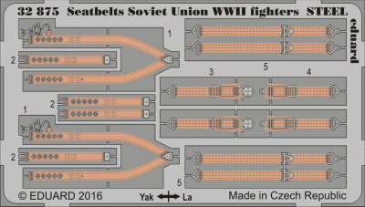 【新製品】32875)塗装済 WWII ソビエト連邦 戦闘機 シートベルト スチール