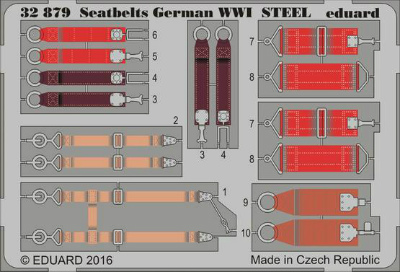 【新製品】32879)塗装済 WWI 独空軍シートベルト