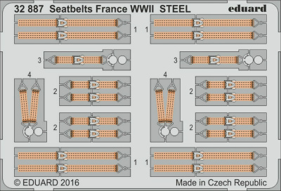 【新製品】32887)塗装済 WWII 仏軍 シートベルト