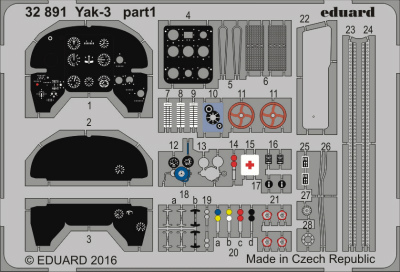 【新製品】32891)塗装済 Yak-3