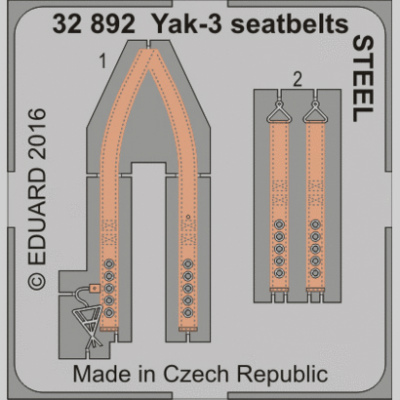 【新製品】32892)塗装済 Yak-3 シートベルト