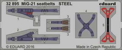 【新製品】32895)塗装済 MiG-21 シートベルト