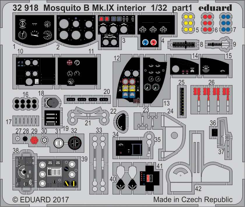 【新製品】32918)塗装済 デ・ハビランド モスキート B Mk.IX 内装