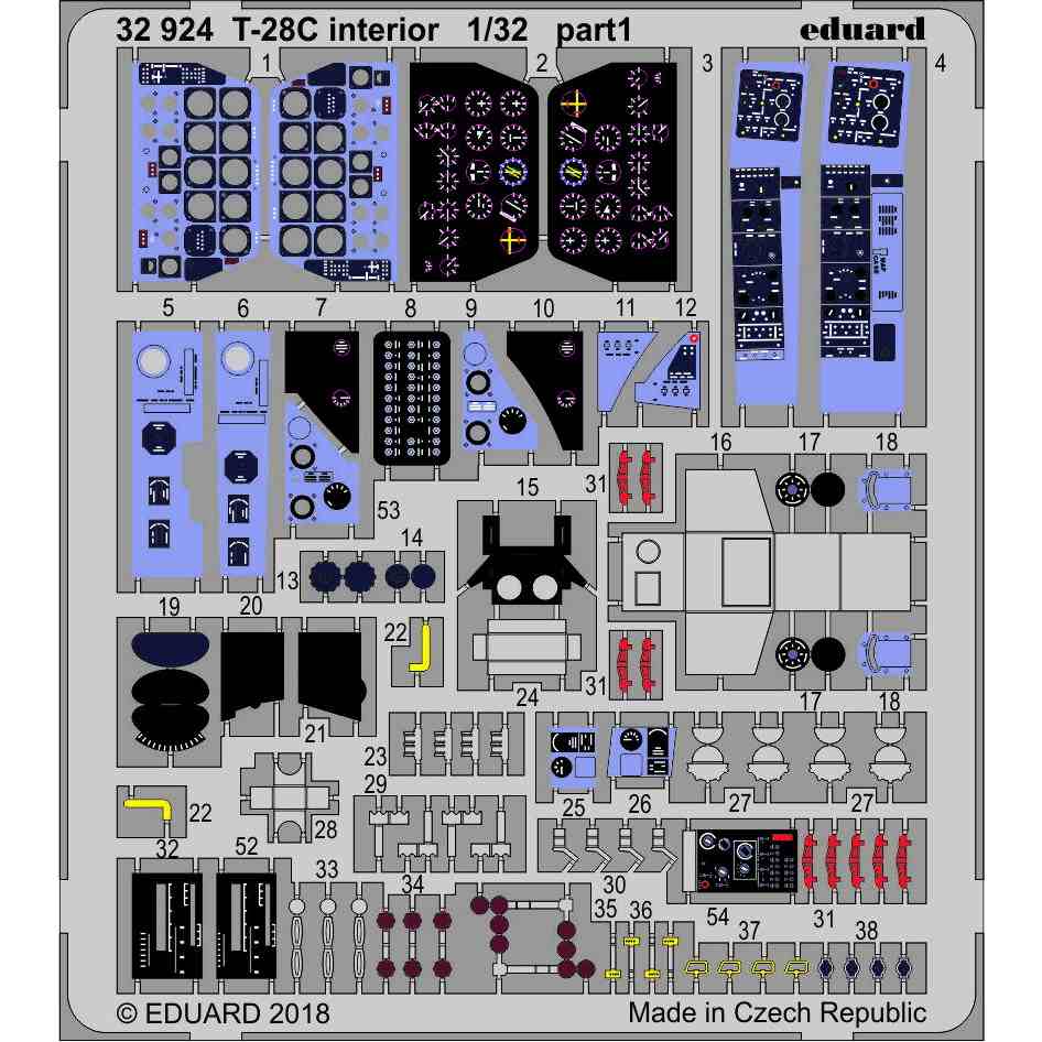 【新製品】32924 塗装済 T-28C トロージャン 内装