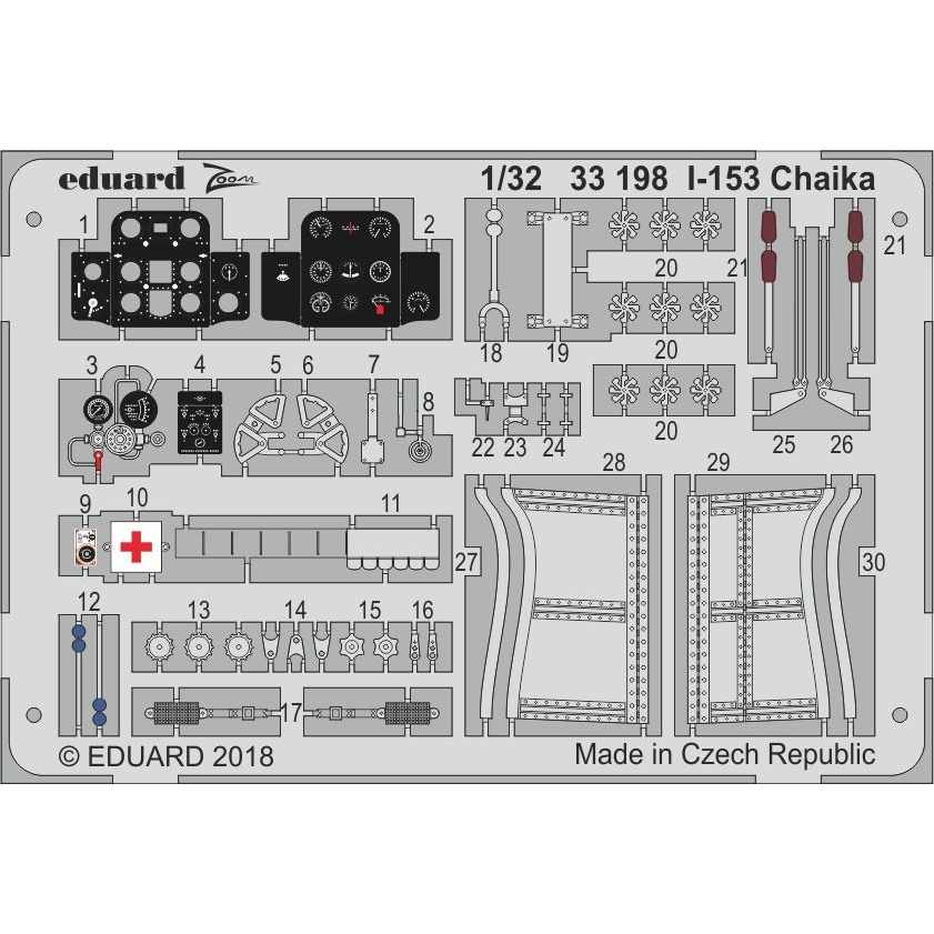 【新製品】33198 塗装済 ポリカルポフ I-153 チャイカ