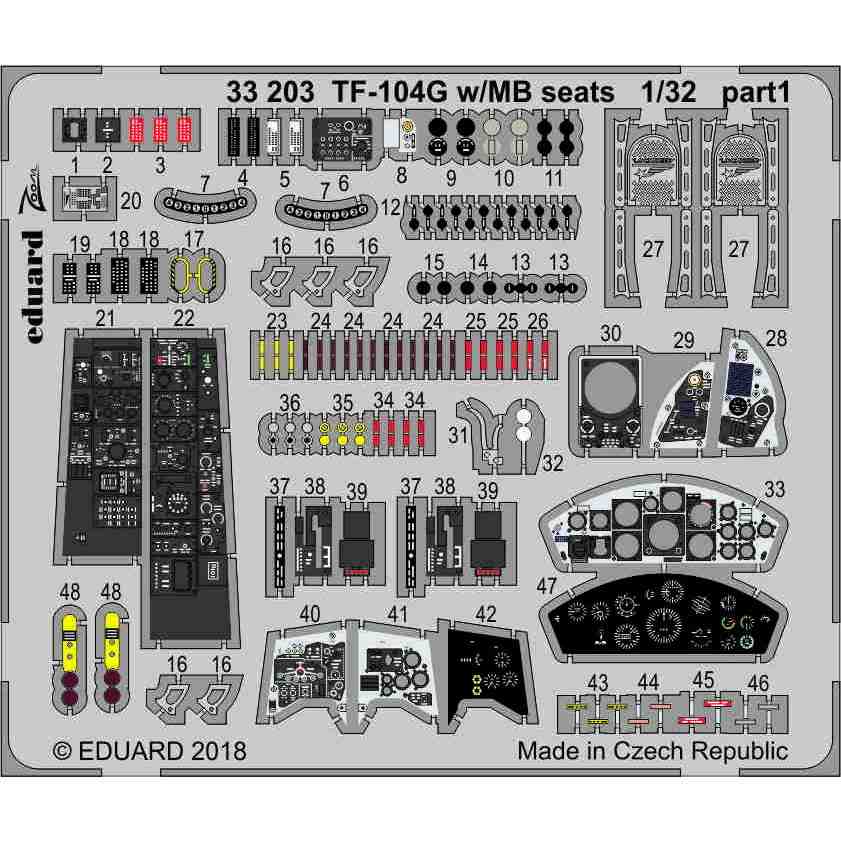 【新製品】33203 塗装済 TF-104G スターファイター(マーチンベーカー射出座席バージョン)