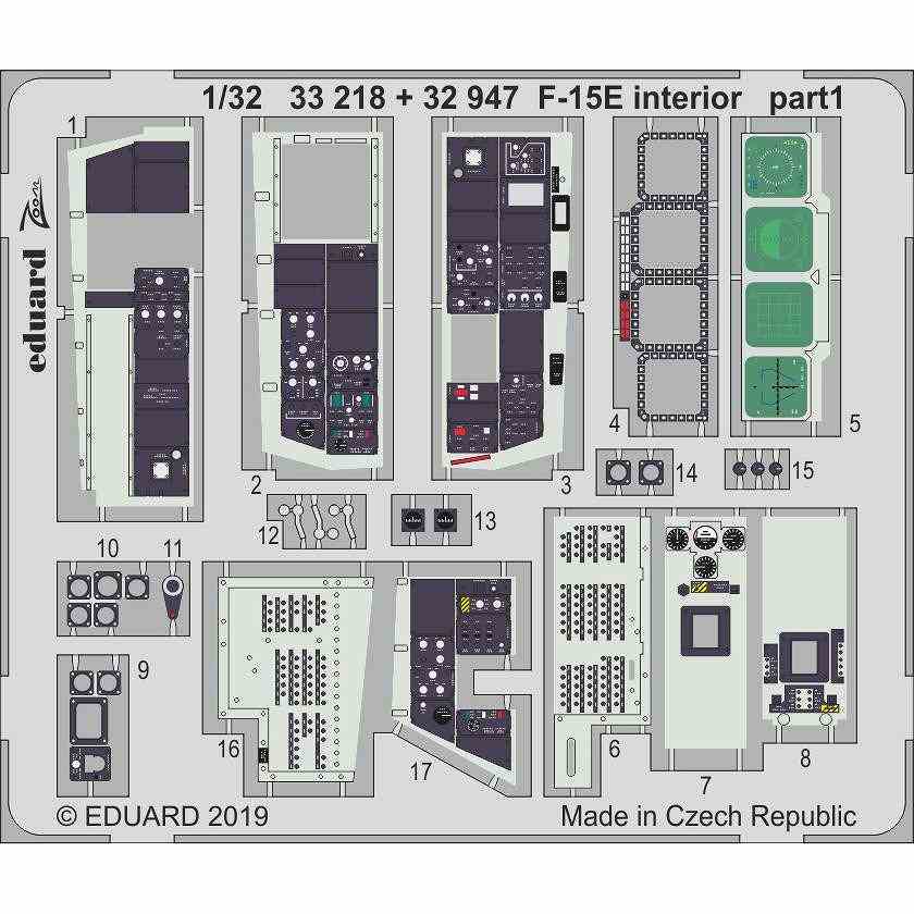 【新製品】33218 塗装済 F-15E ストライクイーグル ズームエッチングパーツ (タミヤ用)