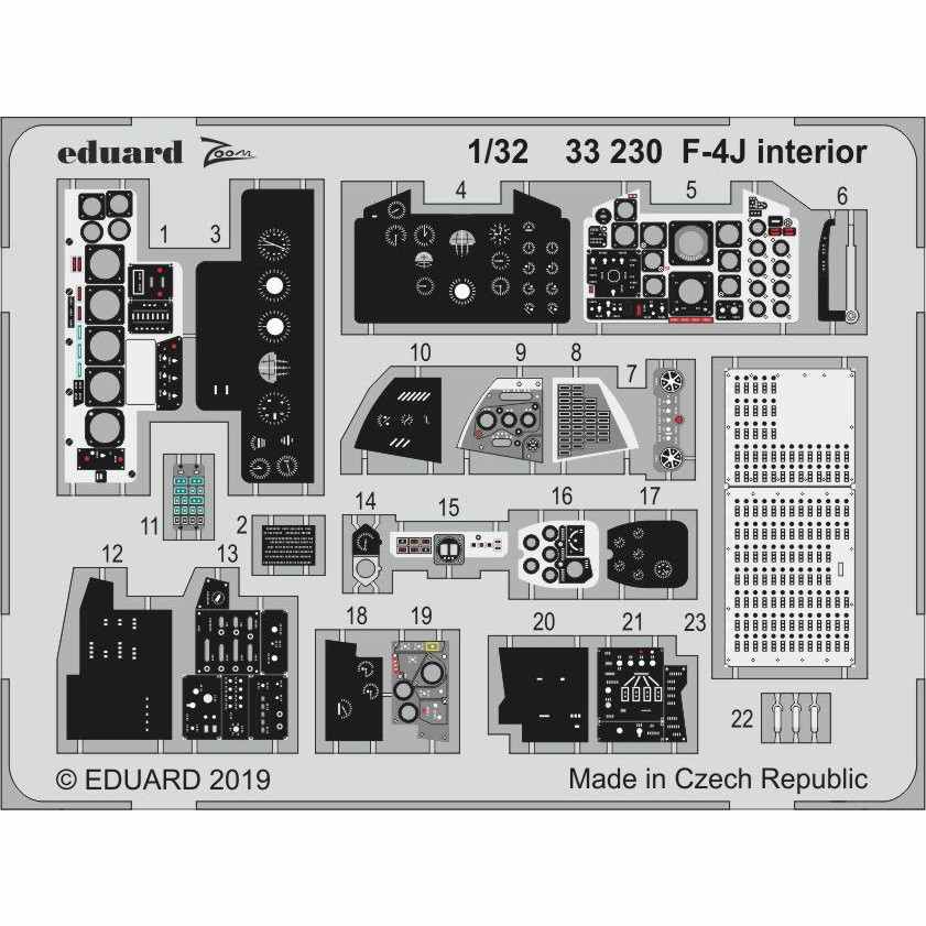 【新製品】33230 塗装済 マクドネル・ダグラス F-4J ファントムII ズーム エッチングパーツ (タミヤ用)