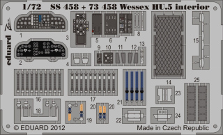 【新製品】[8591437374588] SS458)塗装済 ウェセックス HU.5 計器盤/シートベルト