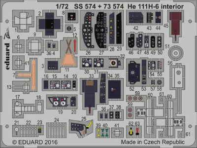 【新製品】SS574)塗装済 He111H-6 計器盤