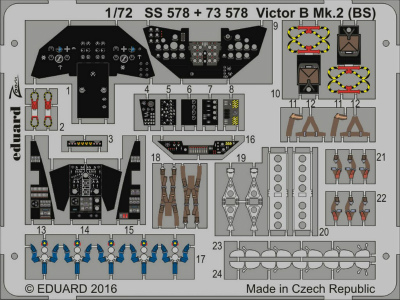 【新製品】SS578)塗装済 ハンドレページ ヴィクター B Mk.2計器盤/シートベルト