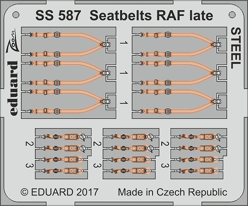 【新製品】SS587)塗装済 英空軍機 後期タイプ シートベルト