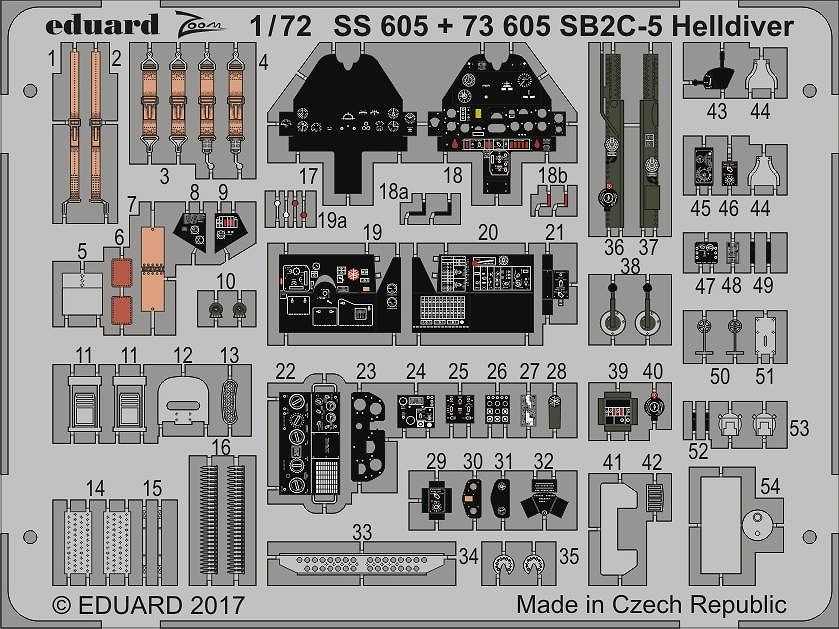 【新製品】SS605)塗装済 SB2C-5 ヘルダイバー