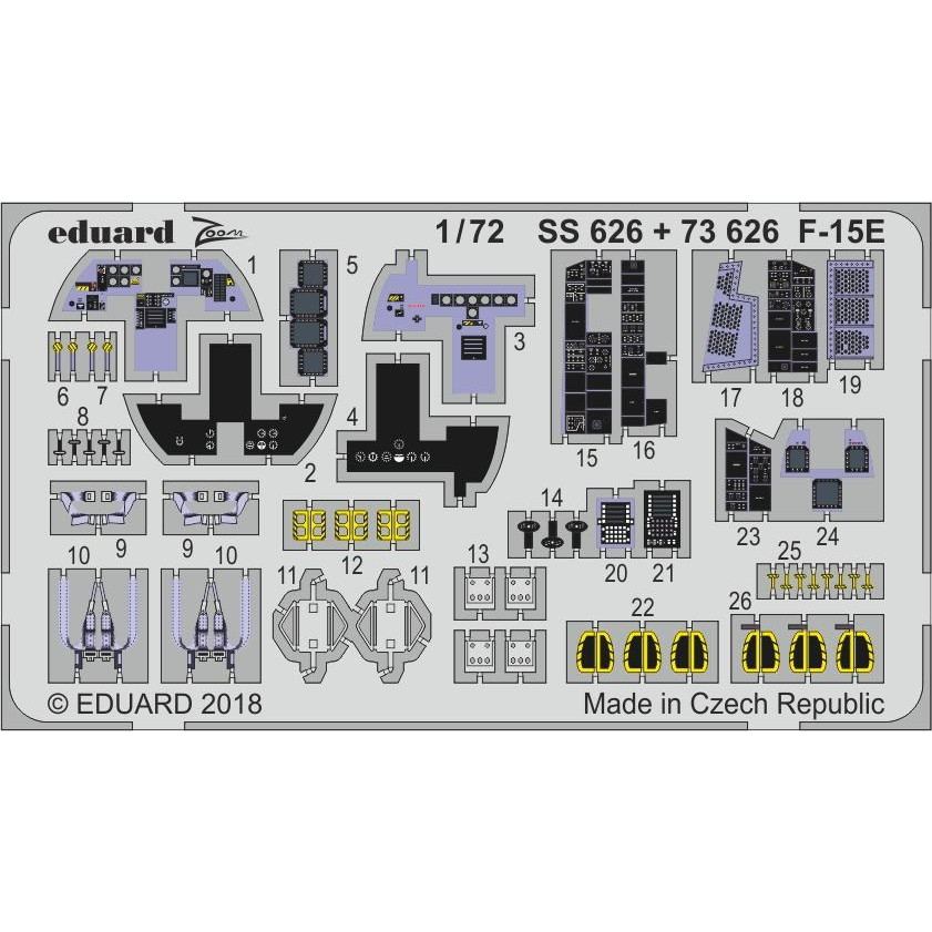 【新製品】SS626 塗装済 マクドネル・ダグラス F-15E ストライクイーグル 内装