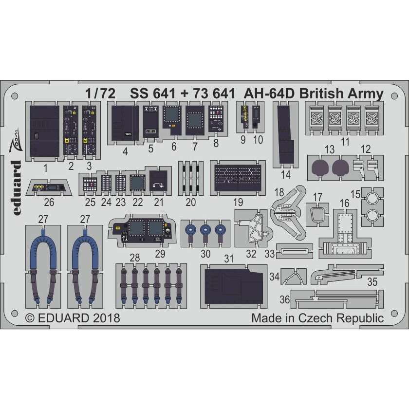 【新製品】SS641 塗装済 AH-64D アパッチ 英陸軍仕様