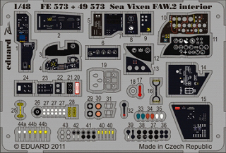 【新製品】[8591437385737] FE573)塗装済 シービクセン FAW.2 計器盤