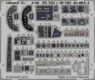 【新製品】FE782)塗装済 ユンカース Ju88A-4 計器盤