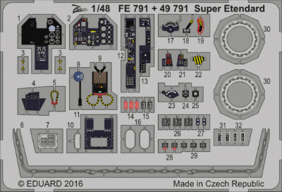 【新製品】FE791)塗装済 シュペール エタンダール 計器盤