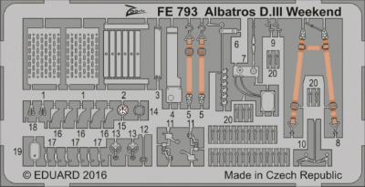 【新製品】FE793)塗装済 アルバトロス D.III ウィークエンド