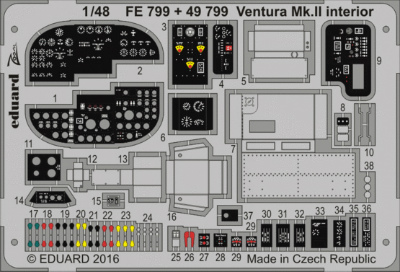 【新製品】FE799)塗装済 ヴェンチュラMk.II 計器盤