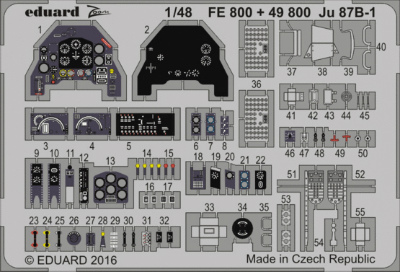 【新製品】FE800)塗装済 Ju87B-1 計器盤