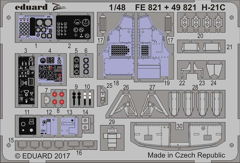 【新製品】FE821)塗装済 H-21C ショーニー フライングバナナ 計器盤