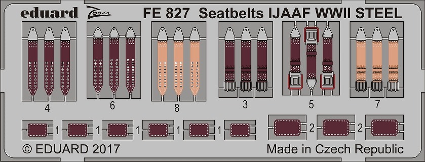 【新製品】FE827)塗装済 WWII 日本陸軍機用シートベルト