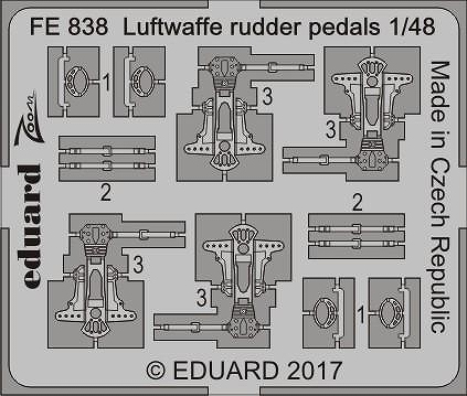 【新製品】FE838)独空軍機 ラダーペダル