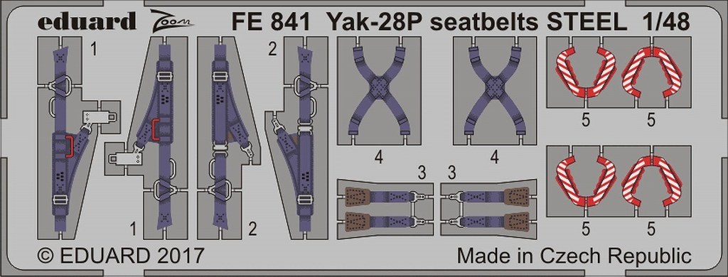 【新製品】FE841)塗装済 Yak-28P シートベルト