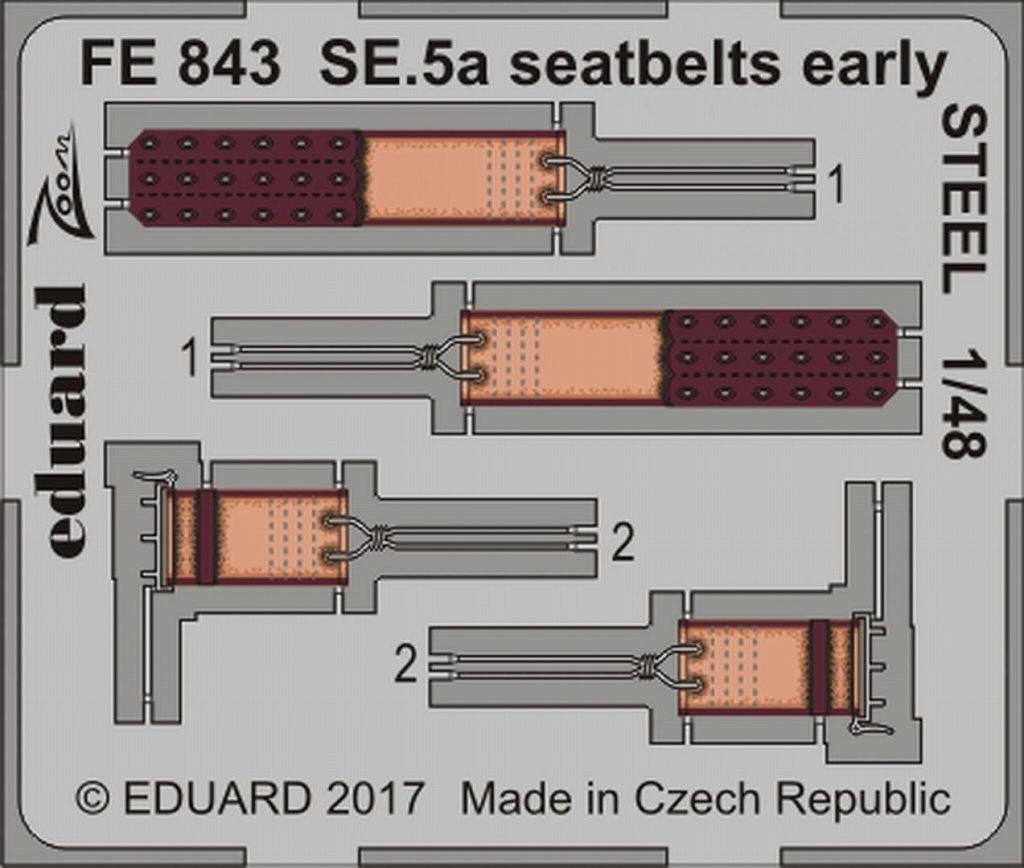 【新製品】FE843)塗装済 SE.5a 初期型 シートベルト