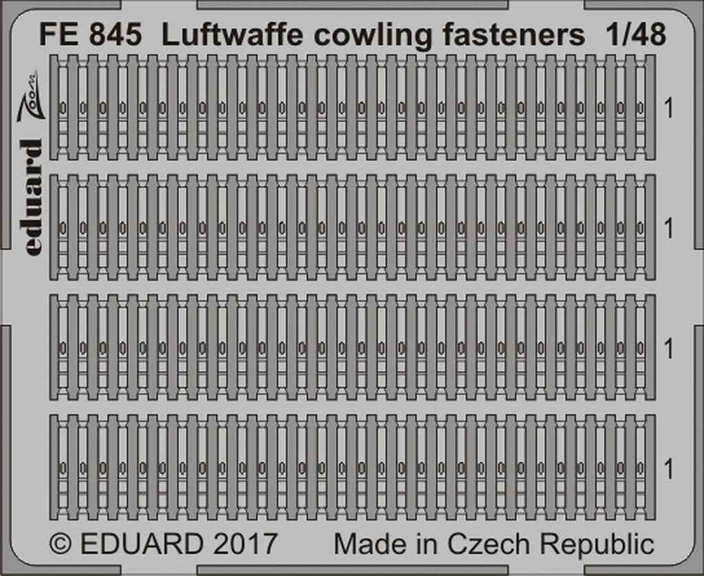 【新製品】FE845)ドイツ空軍機 カウリングファスナー