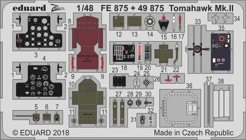 【新製品】FE875)塗装済 カーチス トマホーク Mk.II