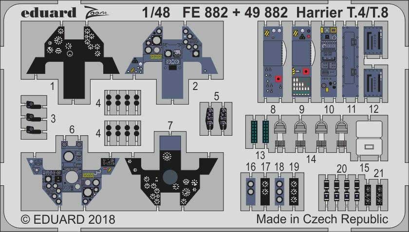 【新製品】FE882 塗装済 ハリアー T.4/T.8 計器盤