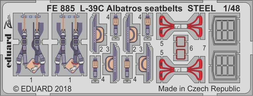 【新製品】FE885 塗装済 アエロ L-39C アルバトロス シートベルト