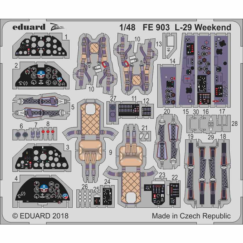 【新製品】FE903 塗装済 アエロ L-29 デルフィン ウィークエンド 内装